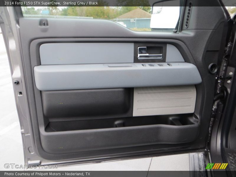 Sterling Grey / Black 2014 Ford F150 STX SuperCrew