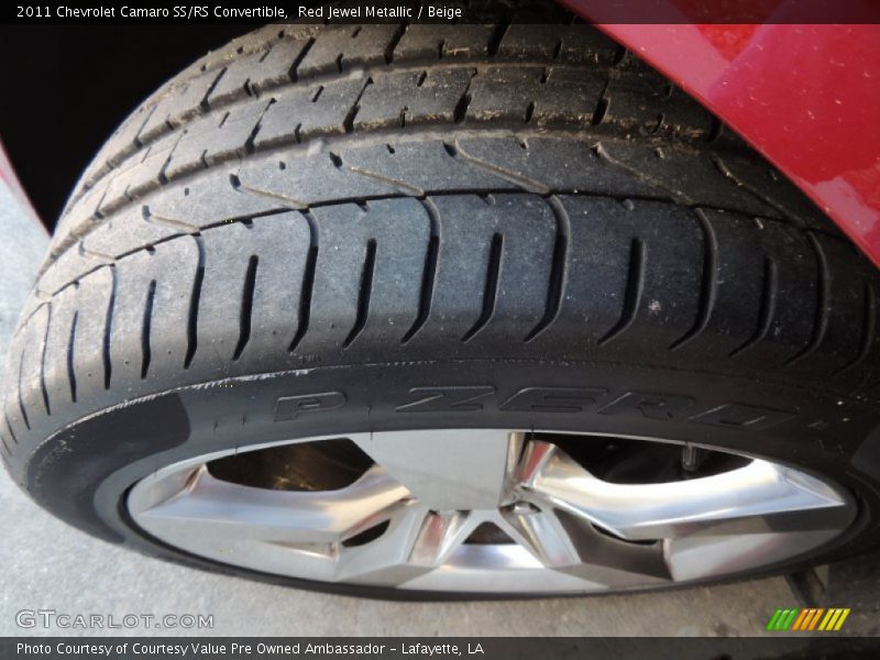 Red Jewel Metallic / Beige 2011 Chevrolet Camaro SS/RS Convertible