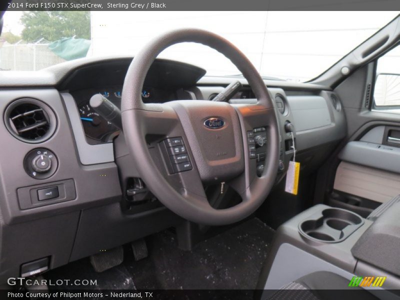 Sterling Grey / Black 2014 Ford F150 STX SuperCrew