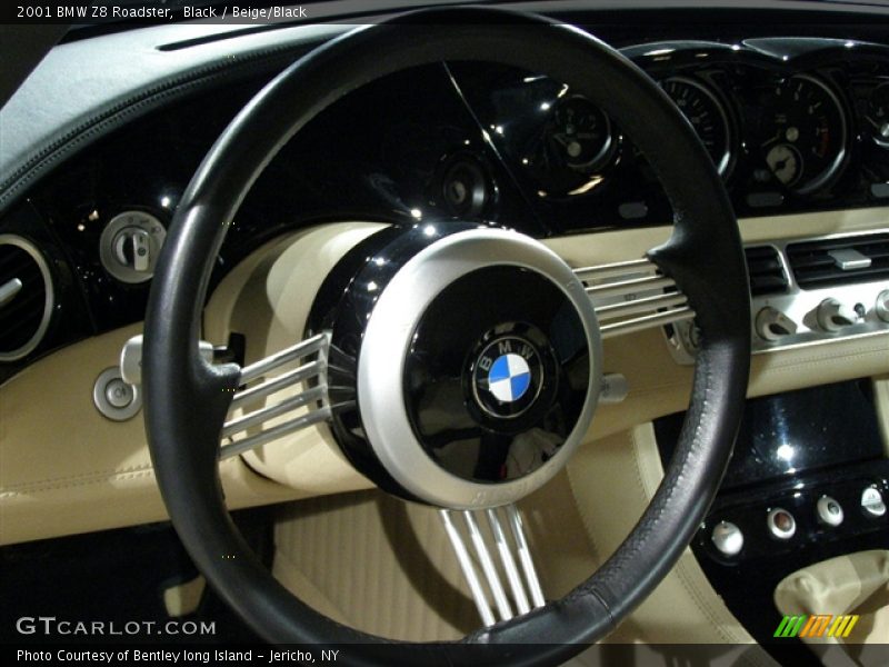 2001 BMW Z8, Black / Black/Beige, Steering Wheel - 2001 BMW Z8 Roadster