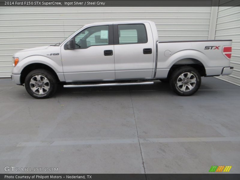 Ingot Silver / Steel Grey 2014 Ford F150 STX SuperCrew