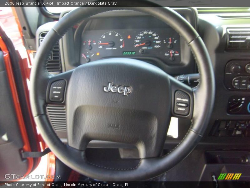 Impact Orange / Dark Slate Gray 2006 Jeep Wrangler X 4x4