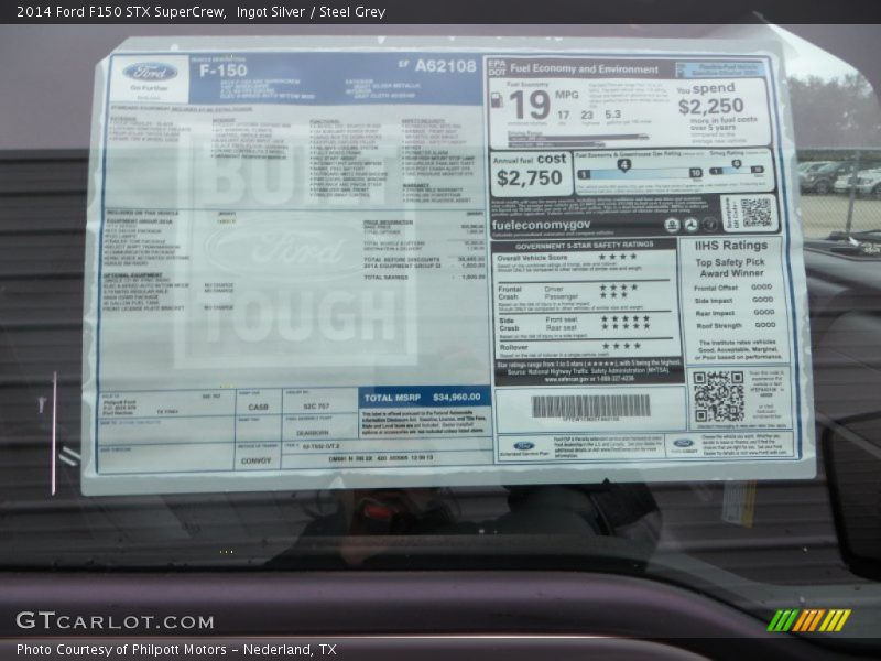 Ingot Silver / Steel Grey 2014 Ford F150 STX SuperCrew