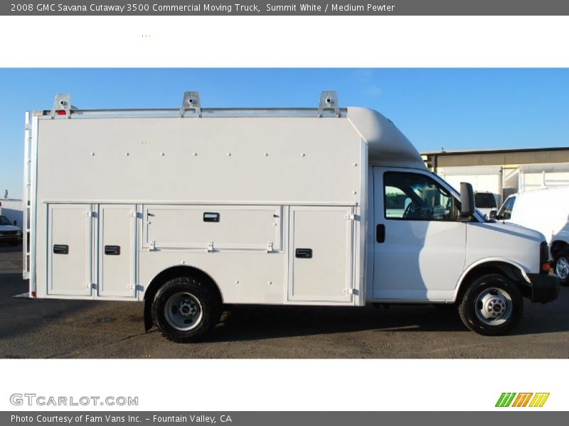 Summit White / Medium Pewter 2008 GMC Savana Cutaway 3500 Commercial Moving Truck