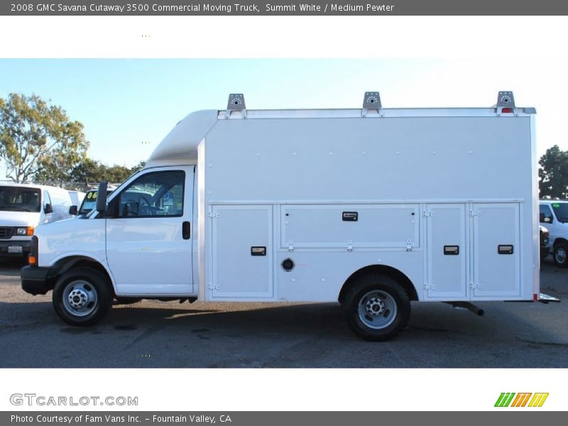 Summit White / Medium Pewter 2008 GMC Savana Cutaway 3500 Commercial Moving Truck