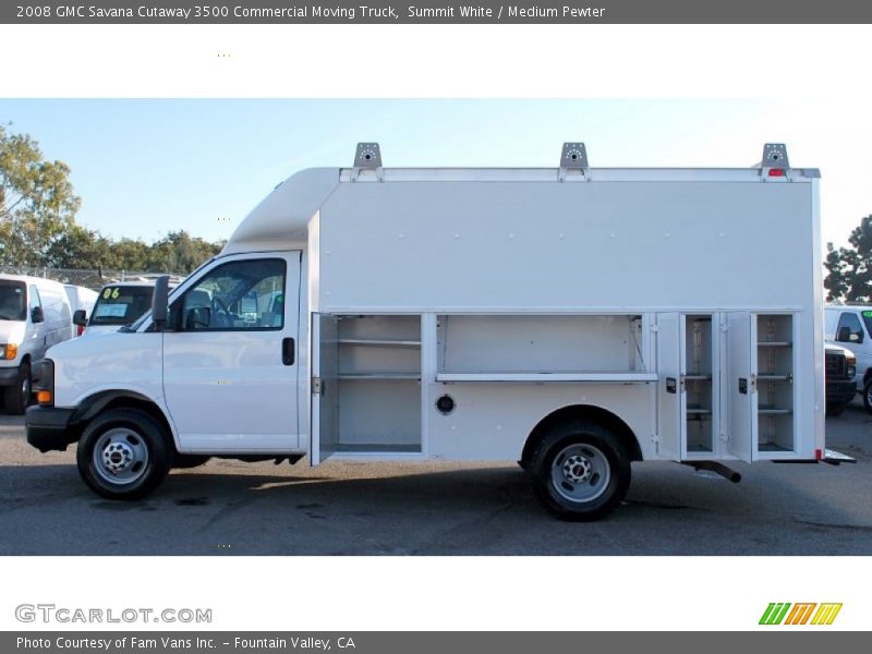 Summit White / Medium Pewter 2008 GMC Savana Cutaway 3500 Commercial Moving Truck