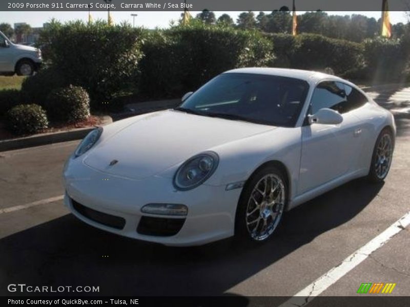 Carrara White / Sea Blue 2009 Porsche 911 Carrera S Coupe