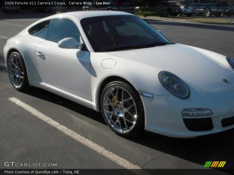 Carrara White / Sea Blue 2009 Porsche 911 Carrera S Coupe