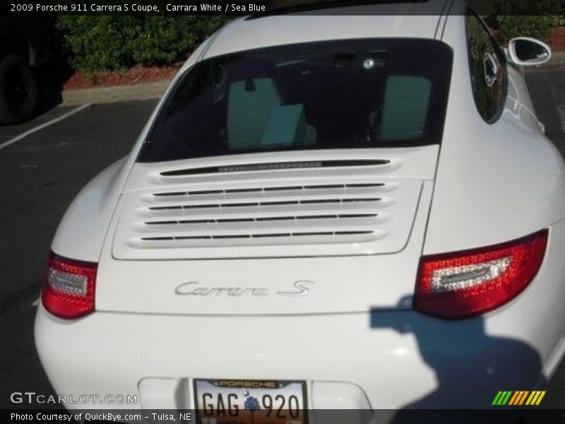 Carrara White / Sea Blue 2009 Porsche 911 Carrera S Coupe