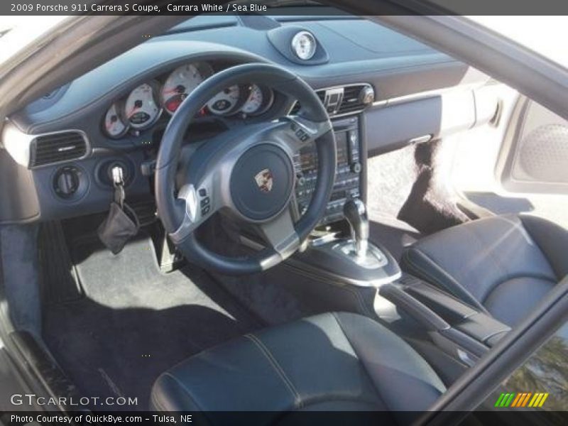 Sea Blue Interior - 2009 911 Carrera S Coupe 