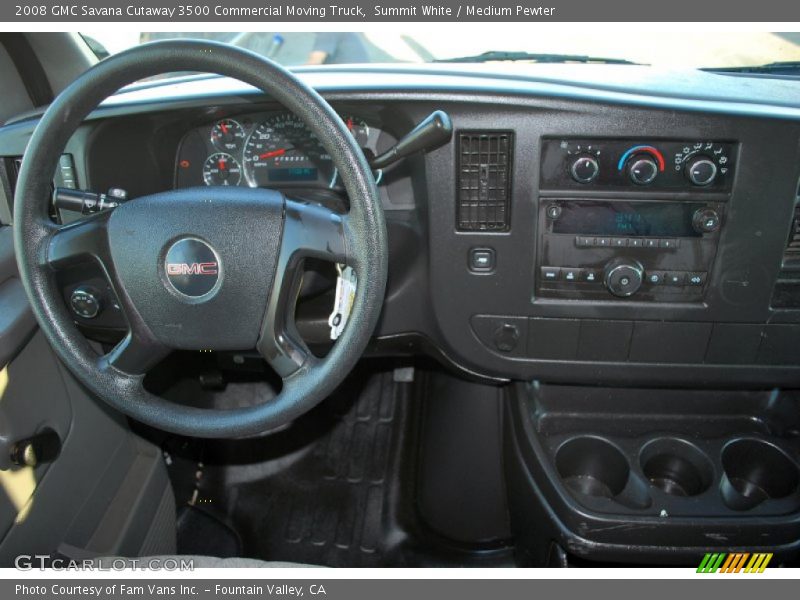 Summit White / Medium Pewter 2008 GMC Savana Cutaway 3500 Commercial Moving Truck