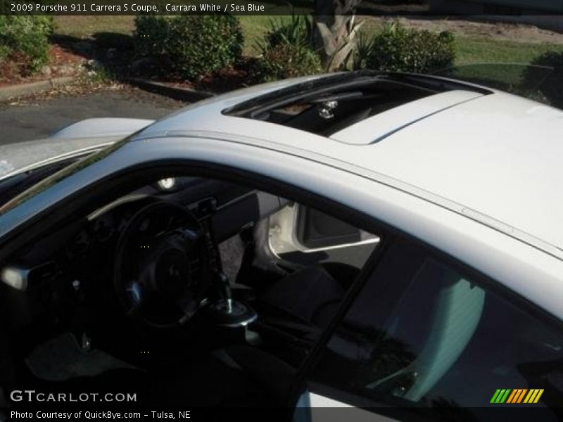 Carrara White / Sea Blue 2009 Porsche 911 Carrera S Coupe