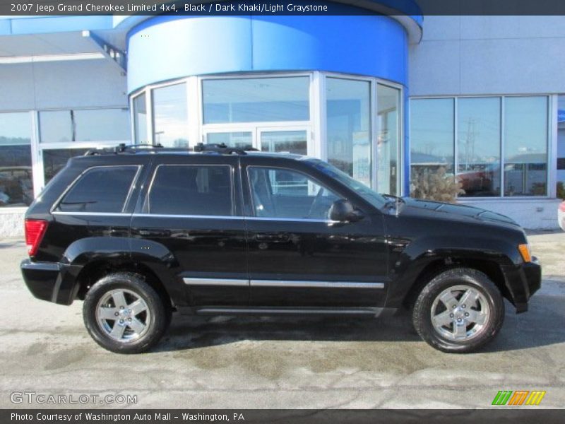Black / Dark Khaki/Light Graystone 2007 Jeep Grand Cherokee Limited 4x4