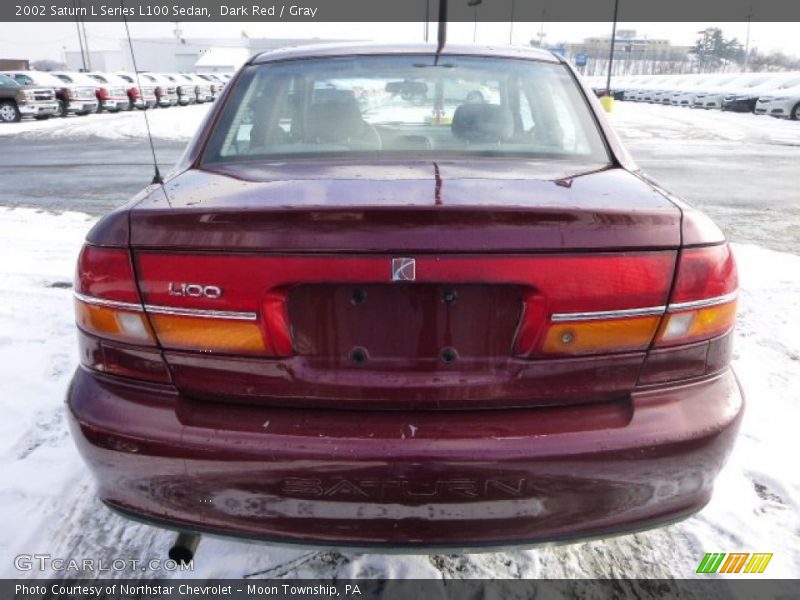 Dark Red / Gray 2002 Saturn L Series L100 Sedan