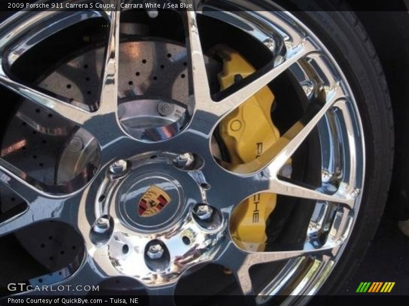 Carrara White / Sea Blue 2009 Porsche 911 Carrera S Coupe