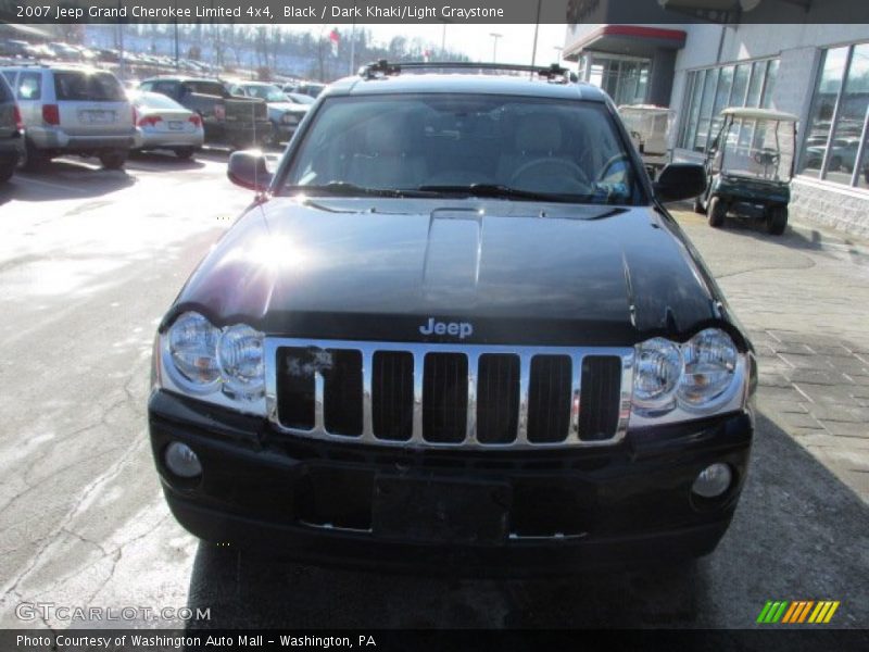 Black / Dark Khaki/Light Graystone 2007 Jeep Grand Cherokee Limited 4x4