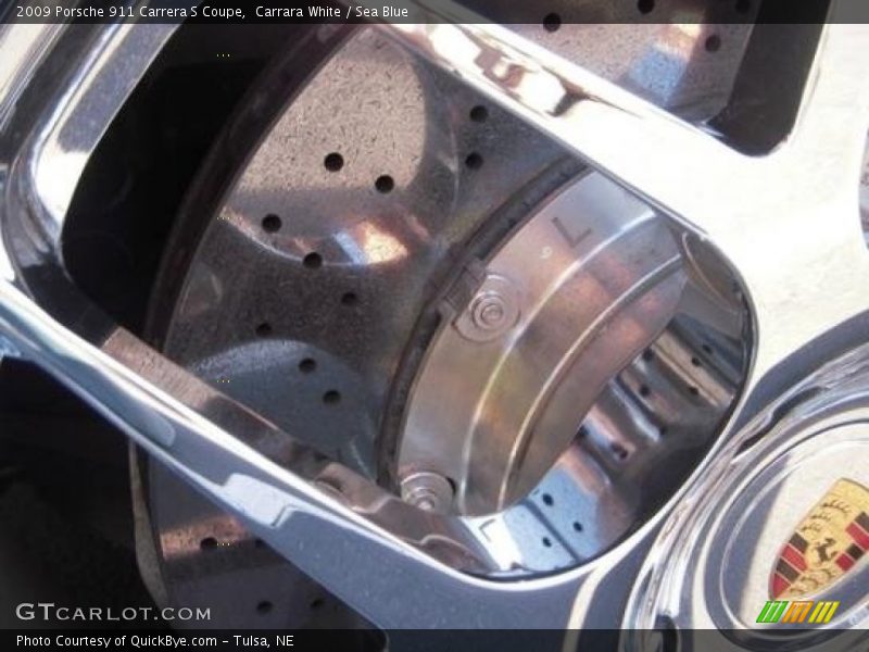 Carrara White / Sea Blue 2009 Porsche 911 Carrera S Coupe
