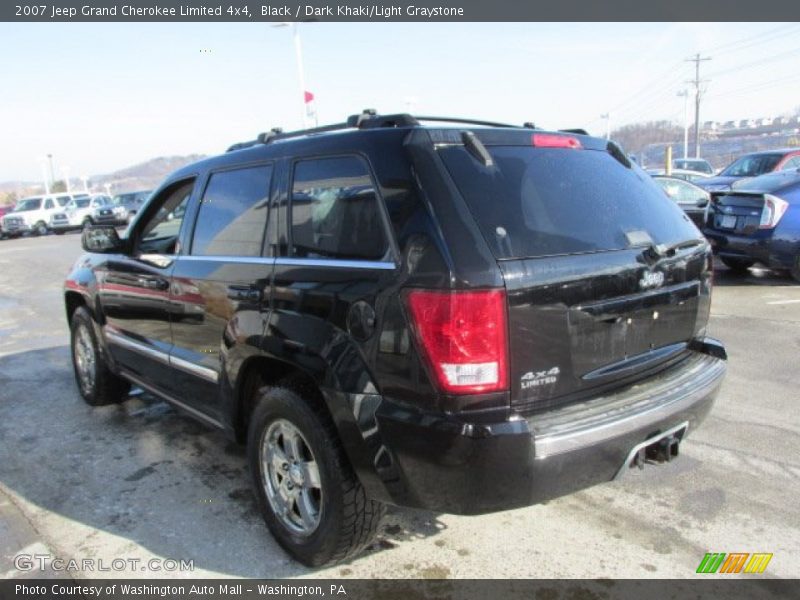 Black / Dark Khaki/Light Graystone 2007 Jeep Grand Cherokee Limited 4x4
