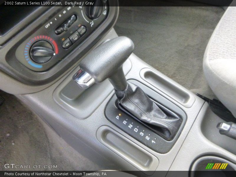 Dark Red / Gray 2002 Saturn L Series L100 Sedan
