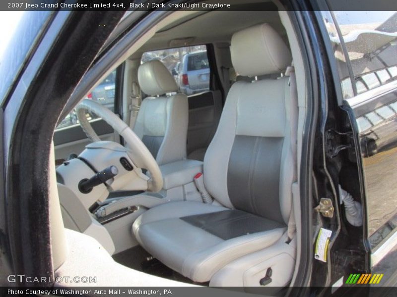 Black / Dark Khaki/Light Graystone 2007 Jeep Grand Cherokee Limited 4x4