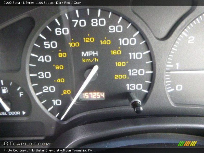 Dark Red / Gray 2002 Saturn L Series L100 Sedan