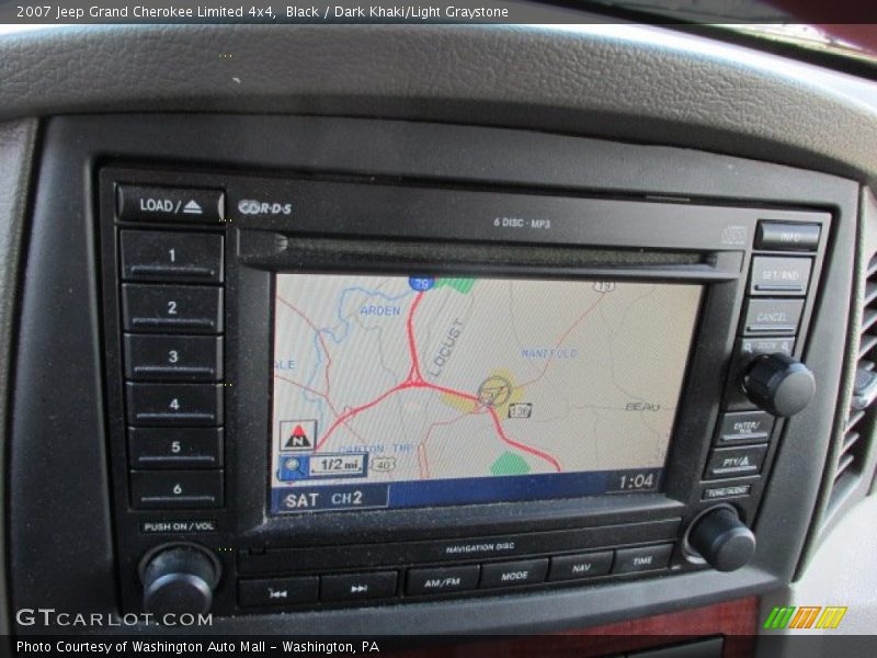 Black / Dark Khaki/Light Graystone 2007 Jeep Grand Cherokee Limited 4x4