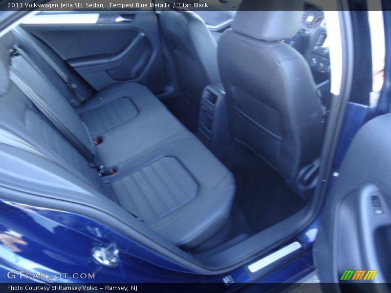 Tempest Blue Metallic / Titan Black 2011 Volkswagen Jetta SEL Sedan