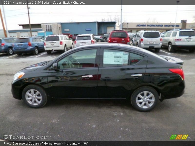 Super Black / Charcoal 2014 Nissan Versa 1.6 SV Sedan