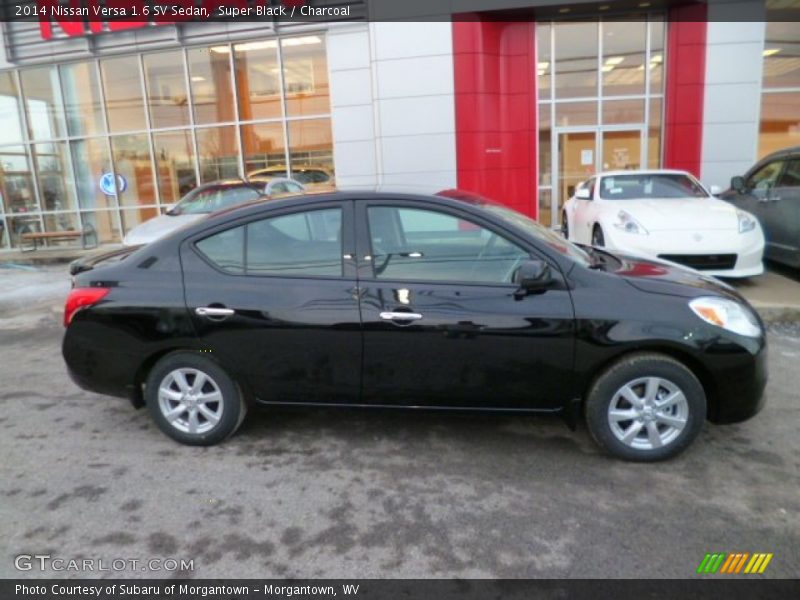 Super Black / Charcoal 2014 Nissan Versa 1.6 SV Sedan