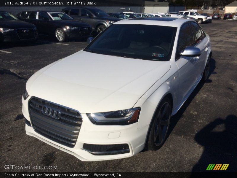 Ibis White / Black 2013 Audi S4 3.0T quattro Sedan