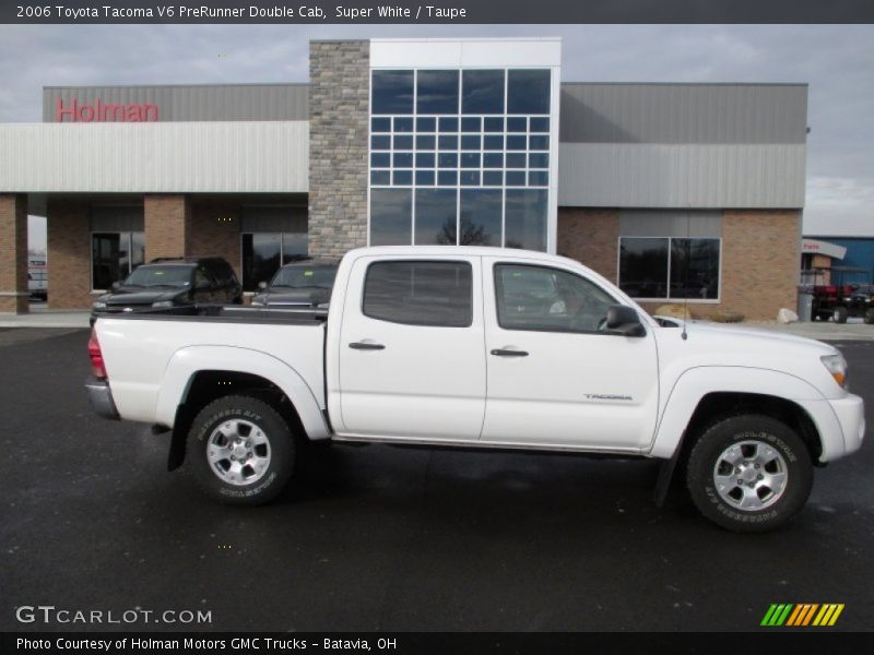 Super White / Taupe 2006 Toyota Tacoma V6 PreRunner Double Cab