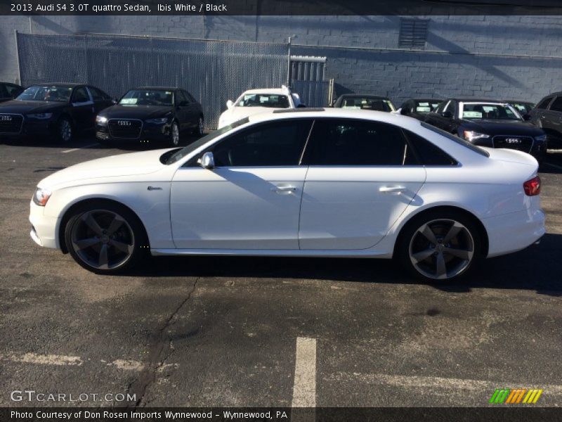 Ibis White / Black 2013 Audi S4 3.0T quattro Sedan