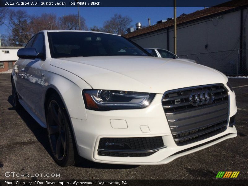 Ibis White / Black 2013 Audi S4 3.0T quattro Sedan