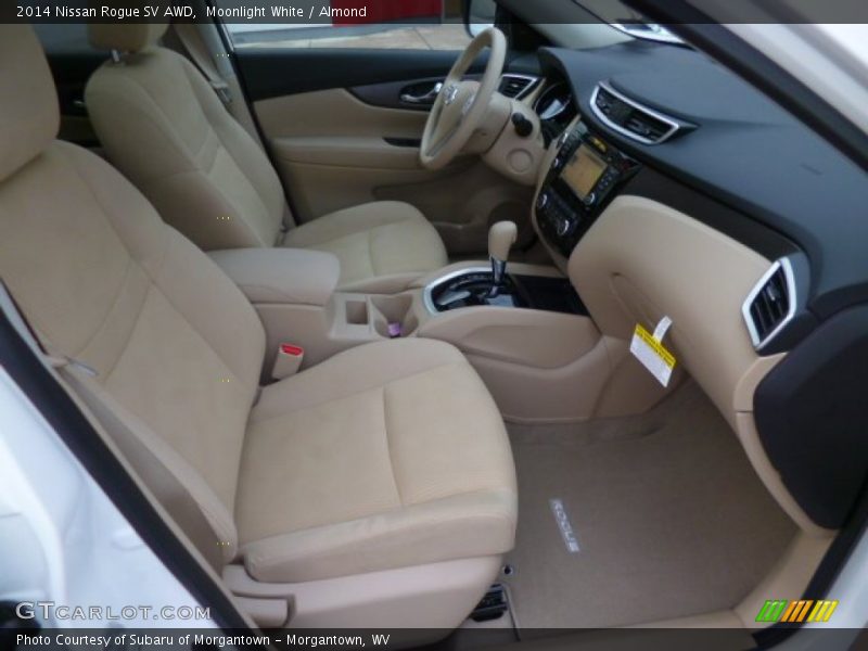 Moonlight White / Almond 2014 Nissan Rogue SV AWD