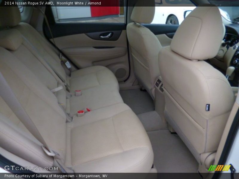 Moonlight White / Almond 2014 Nissan Rogue SV AWD