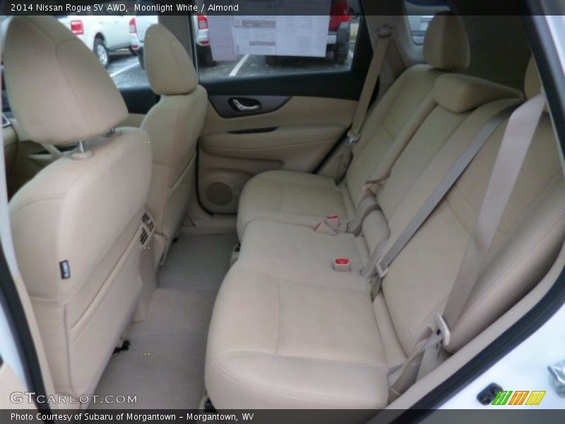 Moonlight White / Almond 2014 Nissan Rogue SV AWD