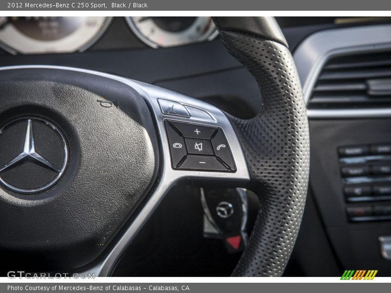 Black / Black 2012 Mercedes-Benz C 250 Sport