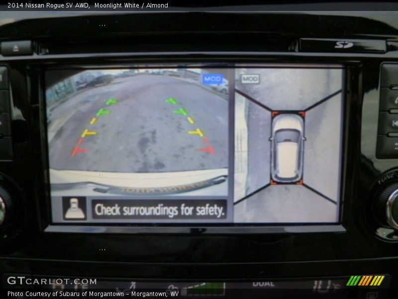 Moonlight White / Almond 2014 Nissan Rogue SV AWD