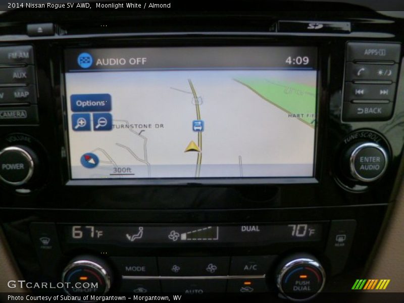 Moonlight White / Almond 2014 Nissan Rogue SV AWD