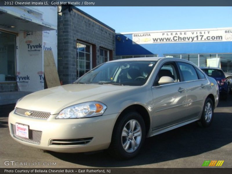 Gold Mist Metallic / Ebony 2012 Chevrolet Impala LS