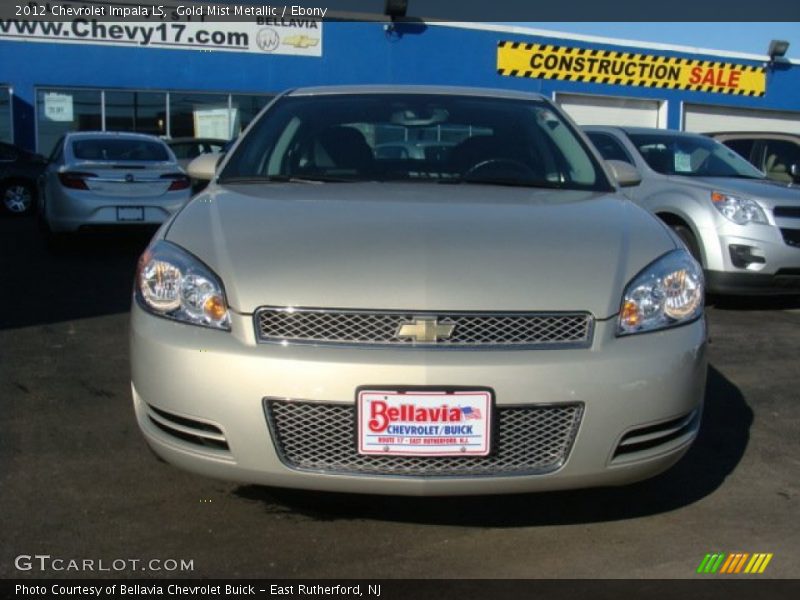 Gold Mist Metallic / Ebony 2012 Chevrolet Impala LS