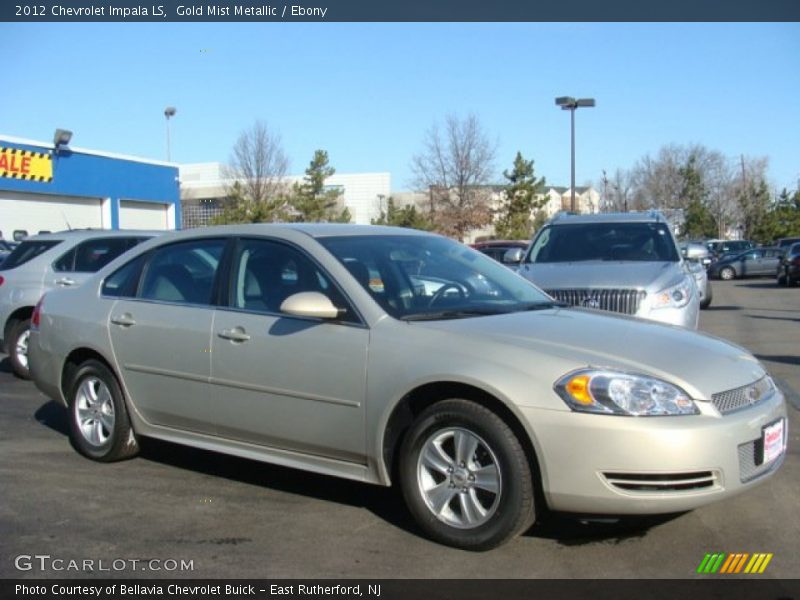 Gold Mist Metallic / Ebony 2012 Chevrolet Impala LS