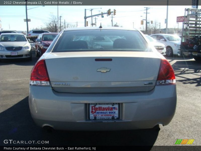 Gold Mist Metallic / Ebony 2012 Chevrolet Impala LS