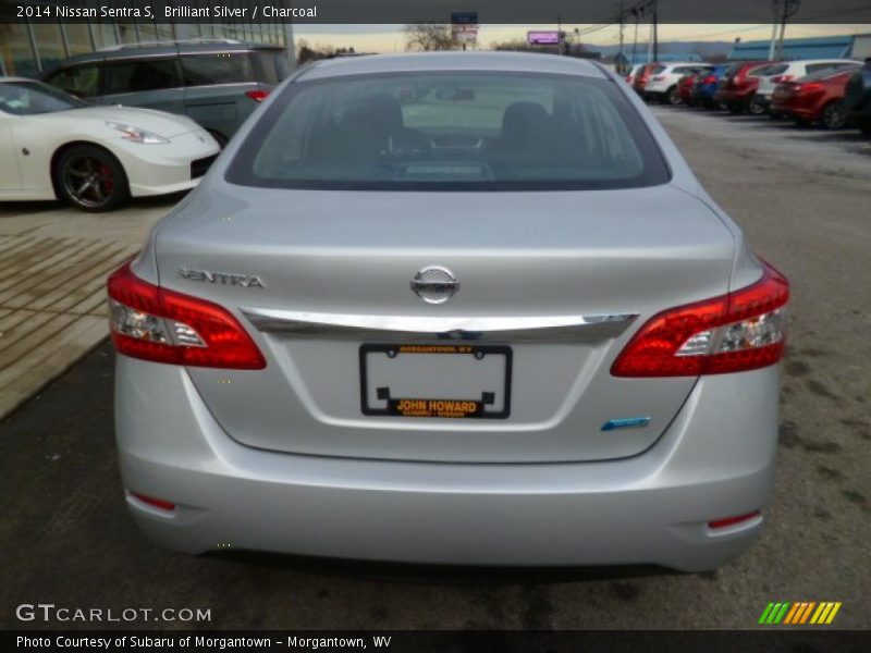 Brilliant Silver / Charcoal 2014 Nissan Sentra S