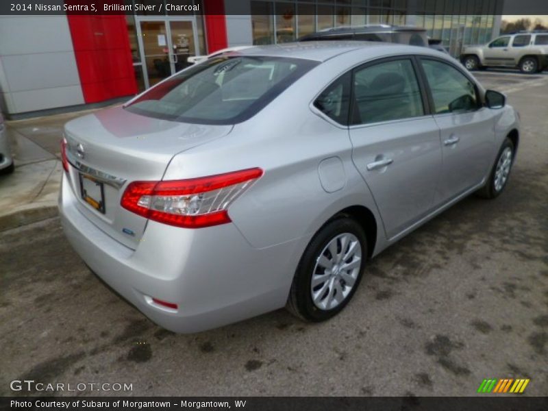 Brilliant Silver / Charcoal 2014 Nissan Sentra S