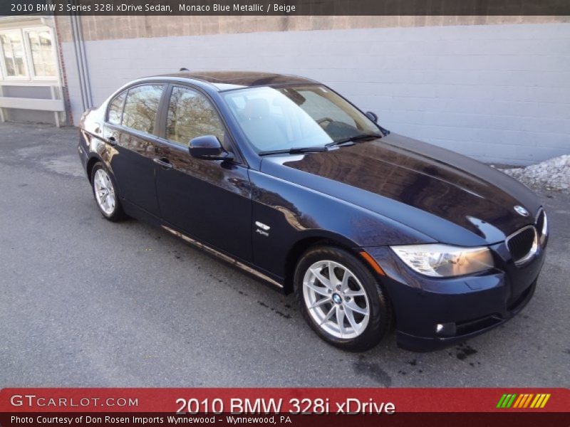 Monaco Blue Metallic / Beige 2010 BMW 3 Series 328i xDrive Sedan