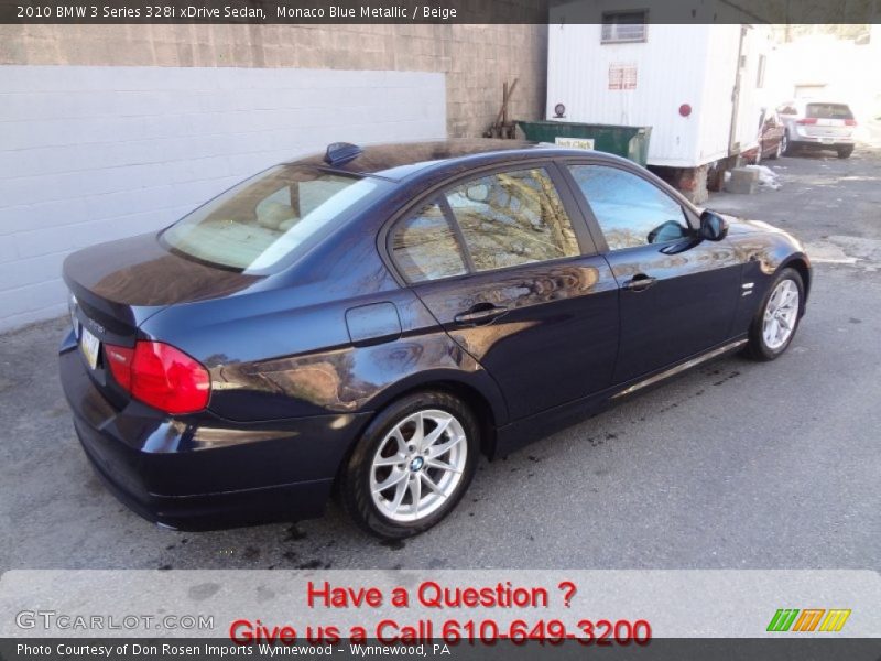 Monaco Blue Metallic / Beige 2010 BMW 3 Series 328i xDrive Sedan