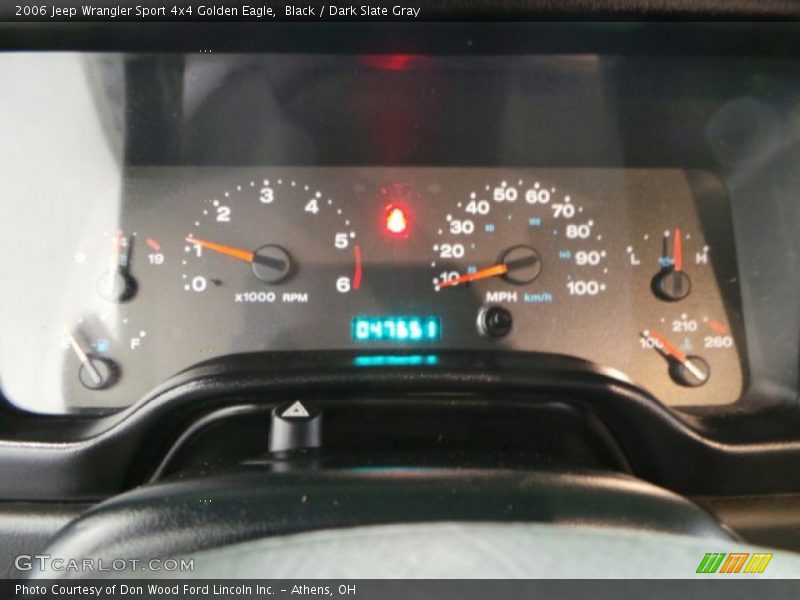 Black / Dark Slate Gray 2006 Jeep Wrangler Sport 4x4 Golden Eagle
