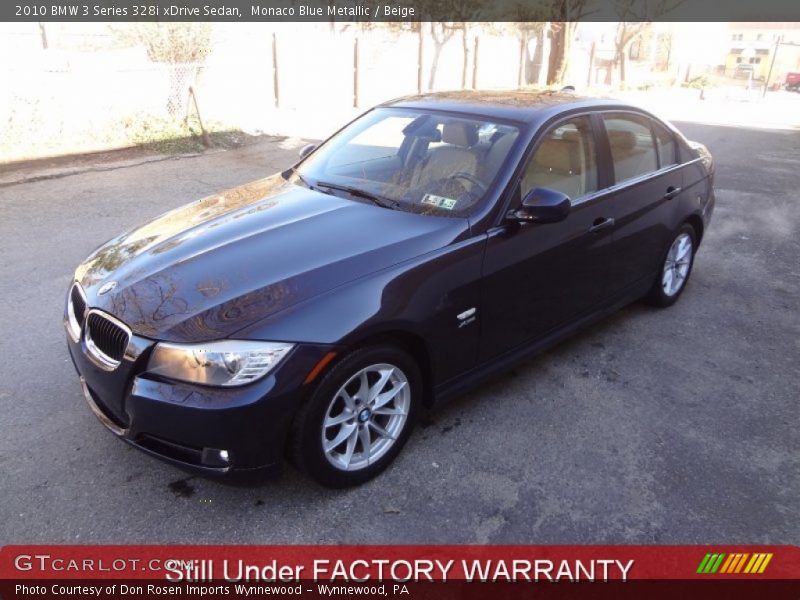 Monaco Blue Metallic / Beige 2010 BMW 3 Series 328i xDrive Sedan