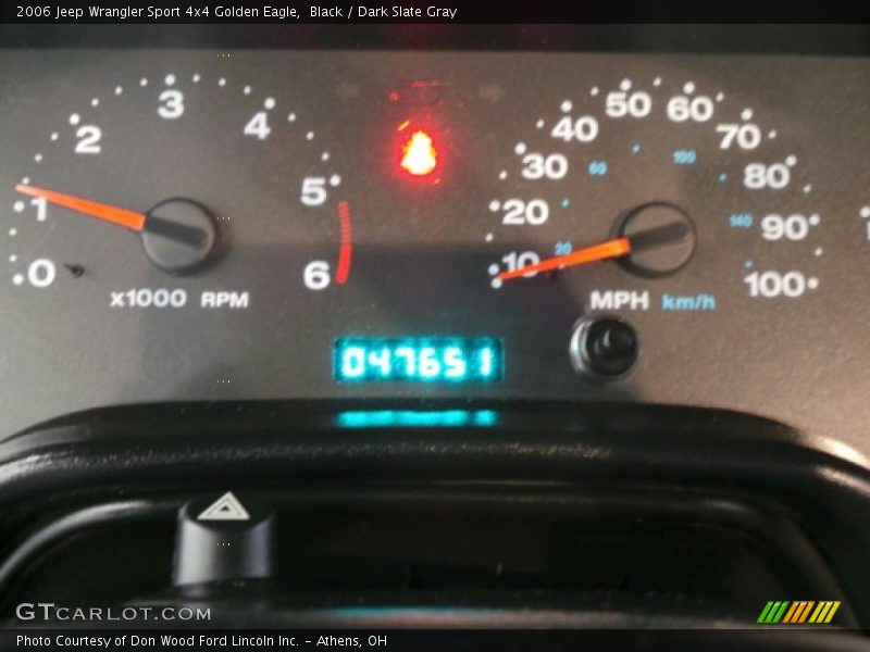 Black / Dark Slate Gray 2006 Jeep Wrangler Sport 4x4 Golden Eagle